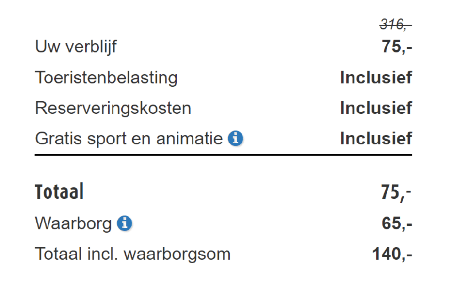 Midweek/weekend verblijf via Roompot voor €75 Aanbiedingen Enlarged image