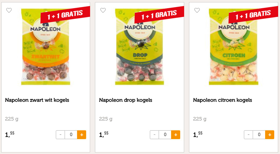 1+1 Gratis Napoleon Kogels of Anta Flu Aanbiedingen Enlarged image
