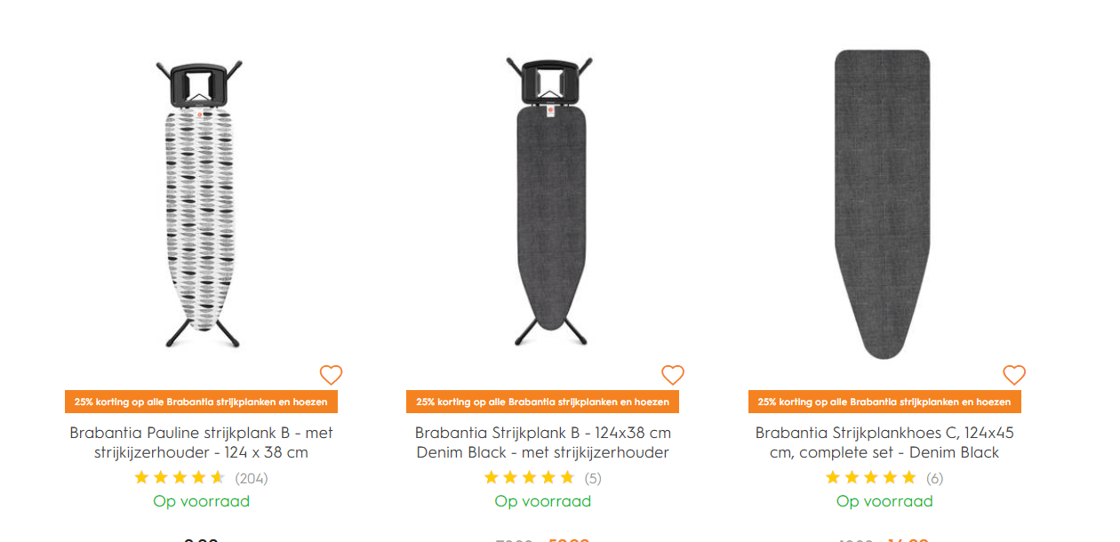 25% Korting op alle Brabantia strijkplanken en hoezen Aanbiedingen Enlarged image