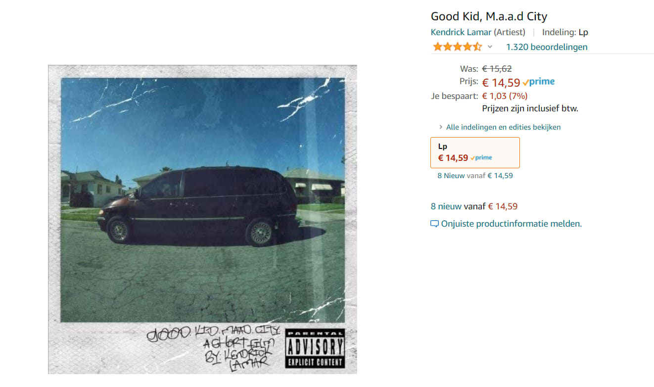 Good Kid, m.A.A.d. City (LP) voor €14,59 Aanbiedingen Enlarged image