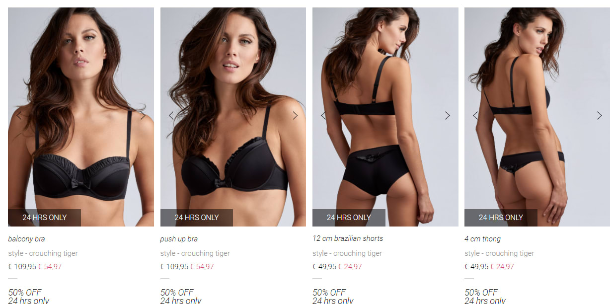 50% Korting op zwarte lingerie en badmode Aanbiedingen Enlarged image