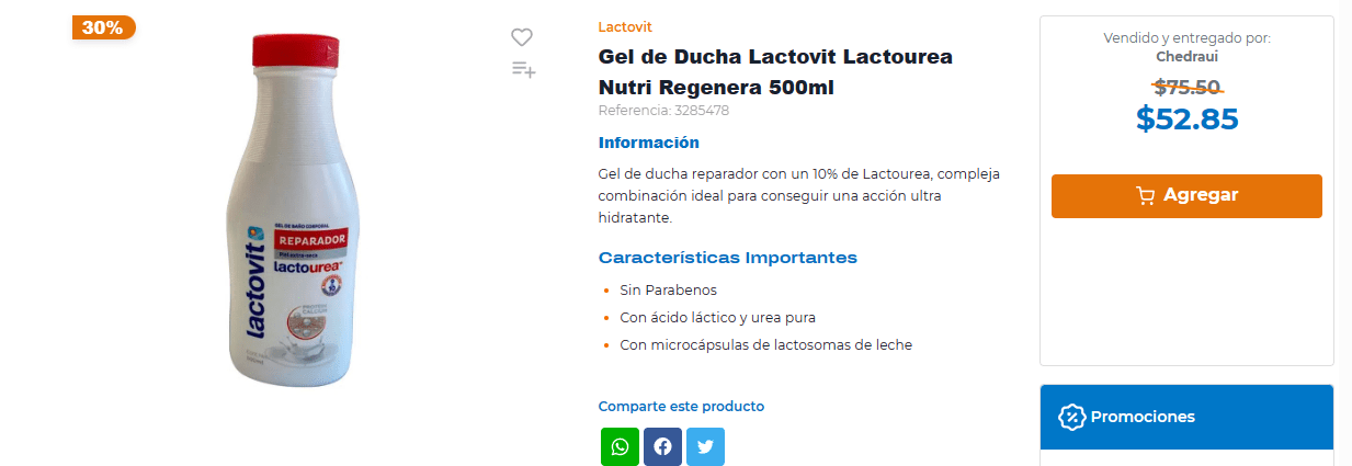 Gel de Baño Lactovit Men Acción 500 ml