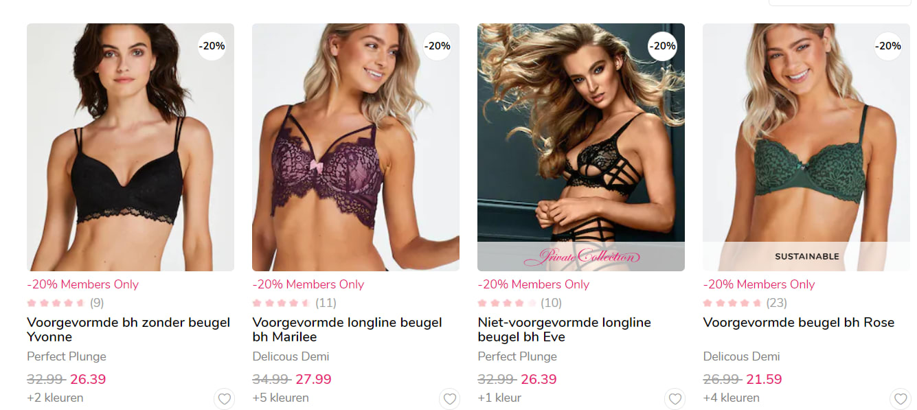 20% korting op de gehele collectie bij Hunkemöller Aanbiedingen Enlarged image