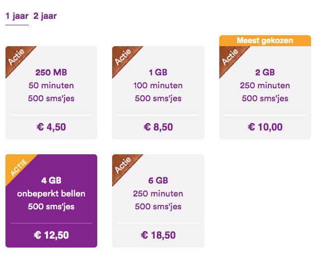 Simpel Simonly aanbieding: 4GB + onbeperkt bellen + 500 smsjes voor €10 Aanbiedingen Enlarged image