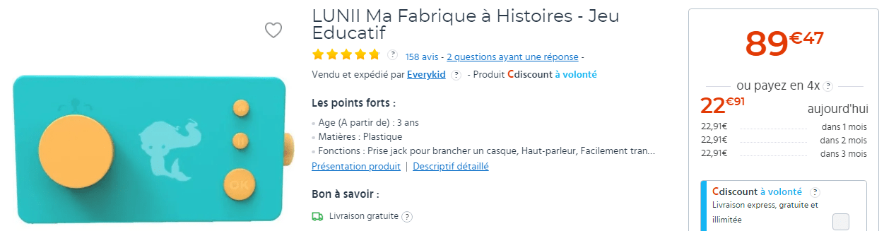 Histoire lunii - Cdiscount