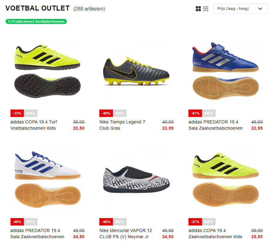 85% Korting + 15% Extra Korting door kortingscode bij Voetbalshop Aanbiedingen Enlarged image