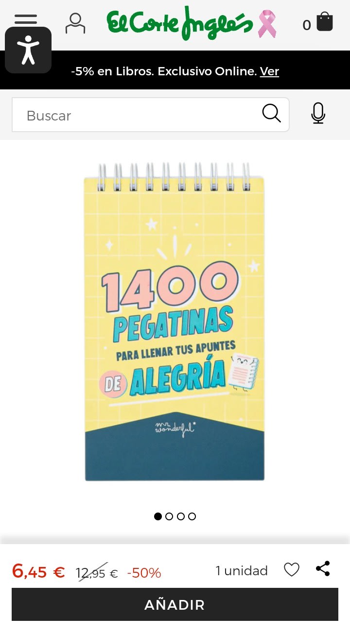 1400 Pegatinas con Diseño y Mensaje Mr. Wonderful: Para Llenar Tus Apuntes  de Alegría por 6