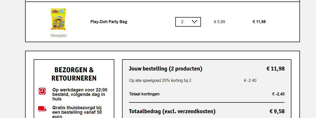 2 Play-Doh Party Bags voor €9,58 Aanbiedingen Enlarged image
