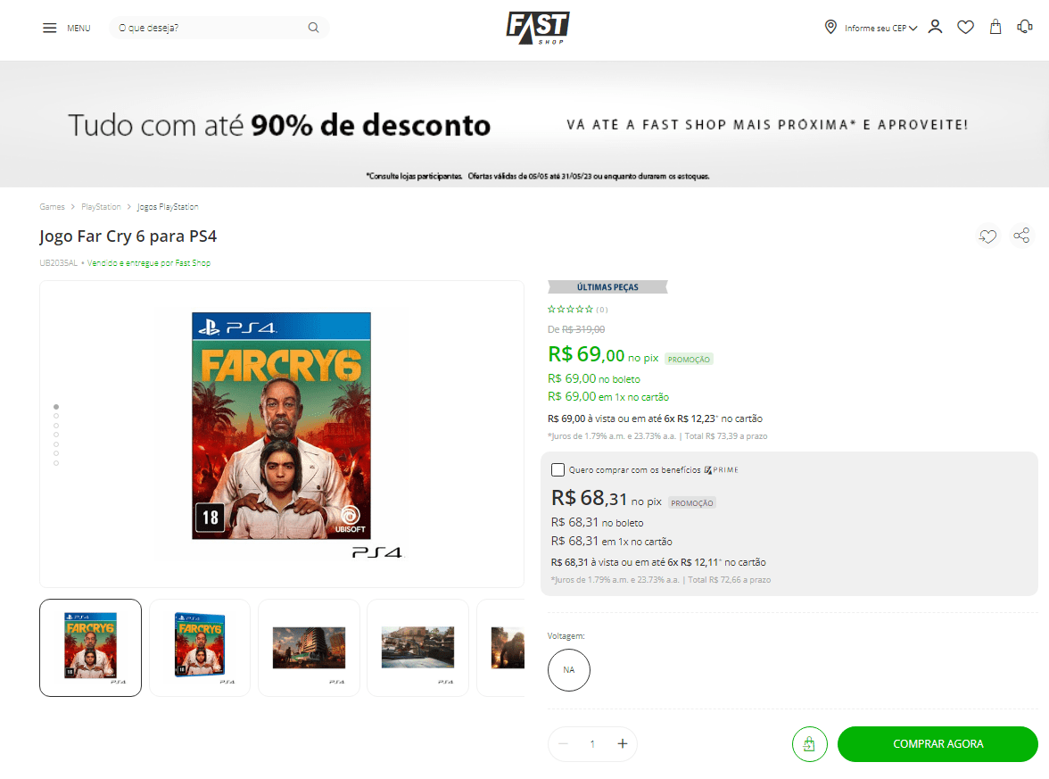 Jogo Far Cry 6 para PS5