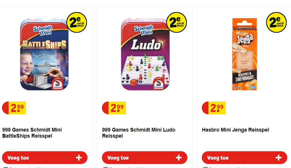 Alle Reisspellen 2e voor de halve prijs bij Kruidvat Aanbiedingen Enlarged image