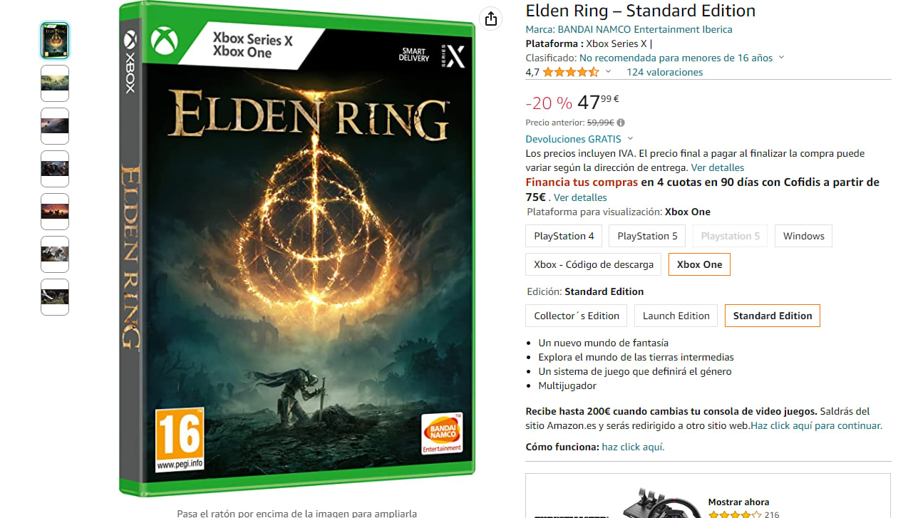 Comprar Elden Ring Xbox Series Estándar