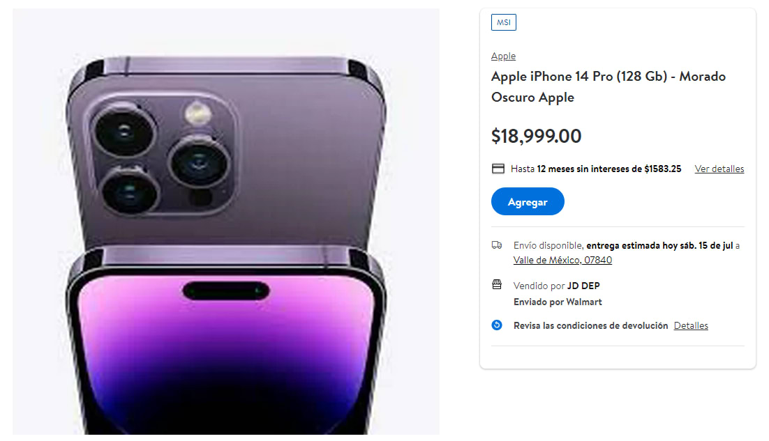 iPhone 14 Plus - 128GB - Morado