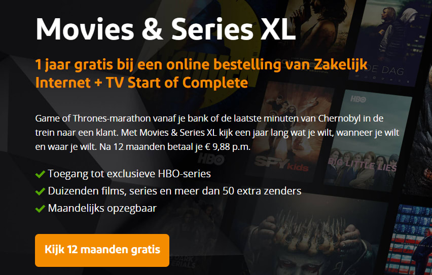 1 jaar gratis bij Zakelijk Internet + TV Start of Complete Aanbiedingen Enlarged image