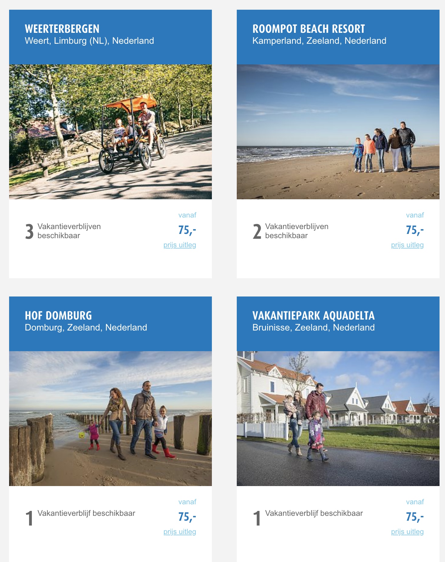 Midweek/weekend verblijf via Roompot voor €75 Aanbiedingen Enlarged image