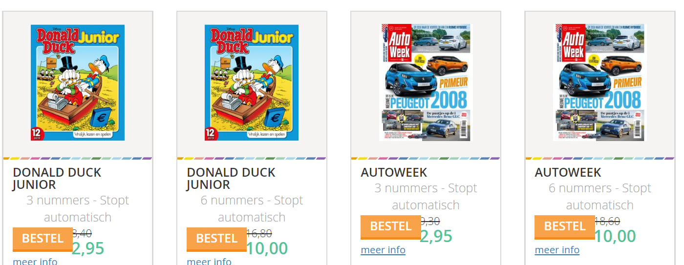 Mini tijdschriften abonnement vanaf €2,95 bij Magazine.nl Aanbiedingen Enlarged image