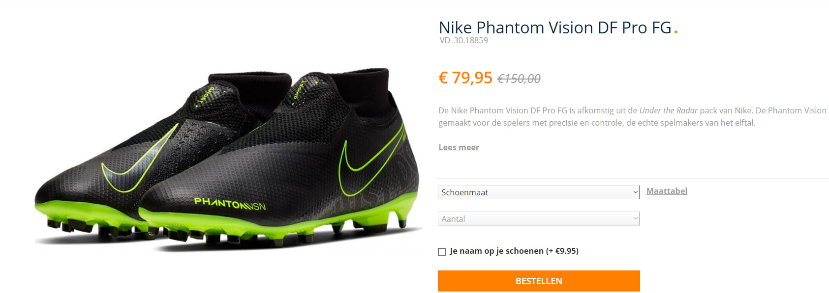 Nike Phantom Vision DF Pro FG voor €79,95 Aanbiedingen Enlarged image