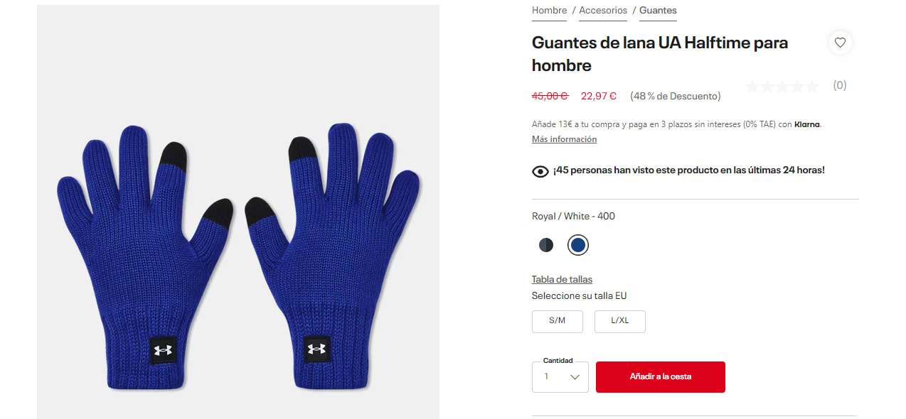 Guantes UA Halftime para hombre