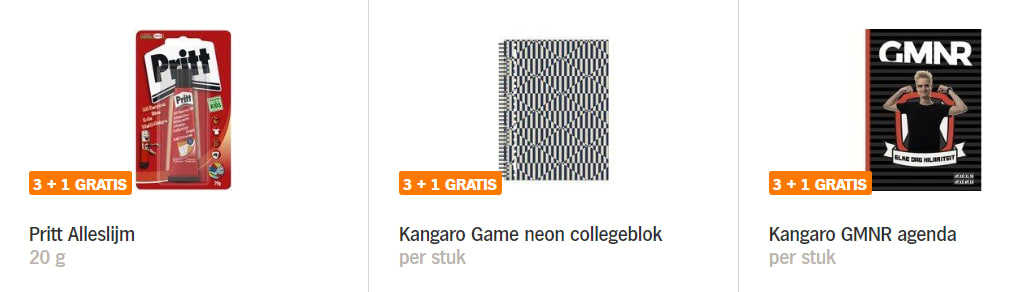 3+1 Gratis op alle producten van de AH Schoolcampus Aanbiedingen Enlarged image