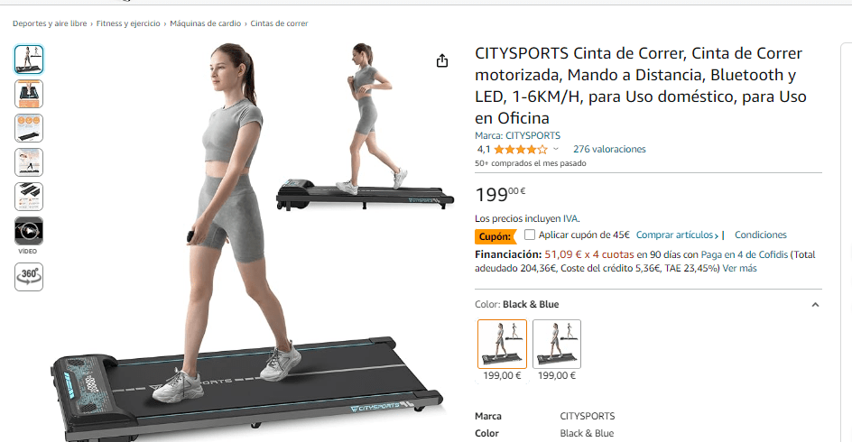 citysports treadmill – Compra citysports treadmill con envío gratis en  AliExpress version