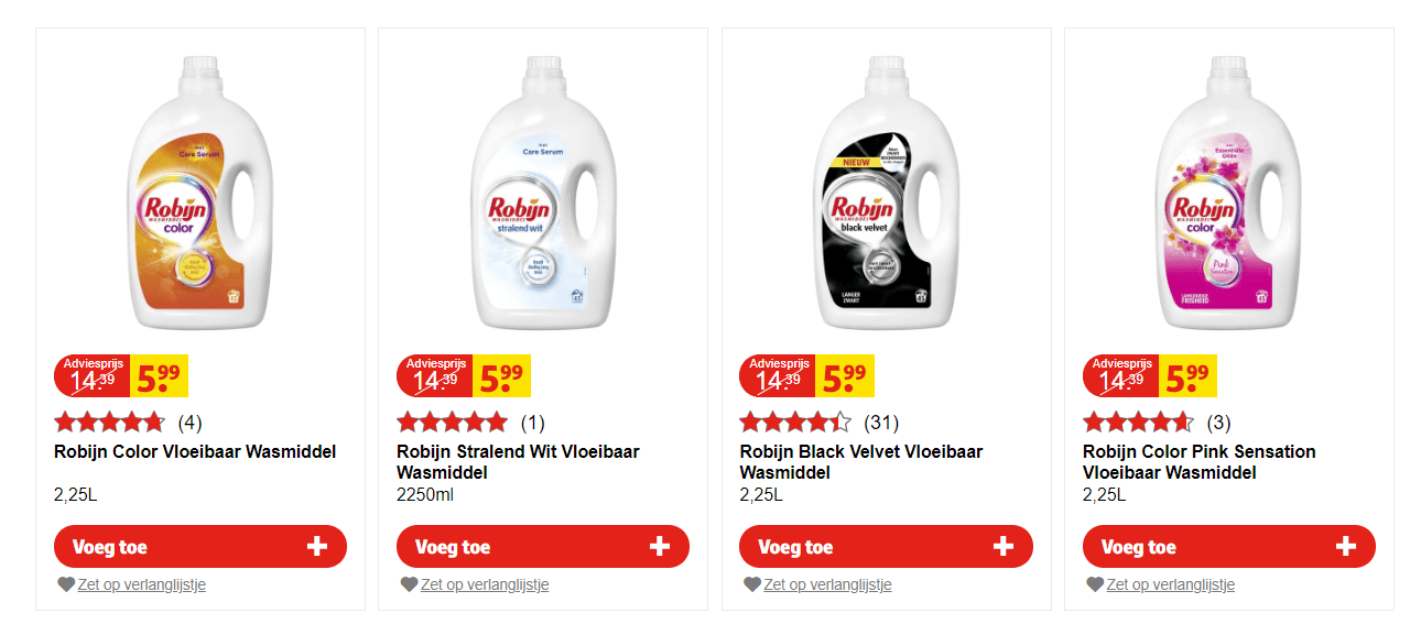 Alle Robijn Wasmiddel 2,25L voor €5,99 Aanbiedingen Enlarged image