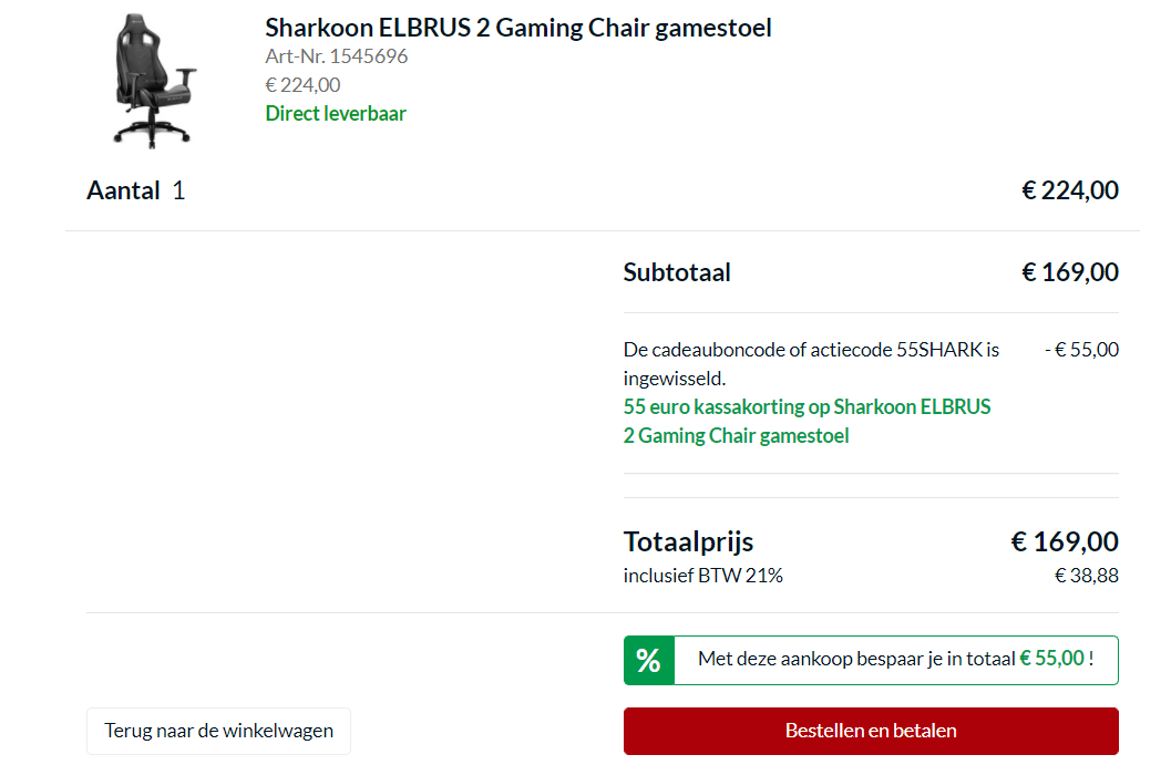 Sharkoon Elbrus 2 Zwart/Grijs voor €169 door kortingscode Aanbiedingen Enlarged image