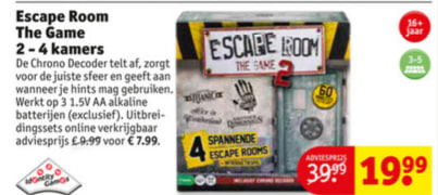 Escape Room - The Game Bordspel voor €19,99 Aanbiedingen Enlarged image