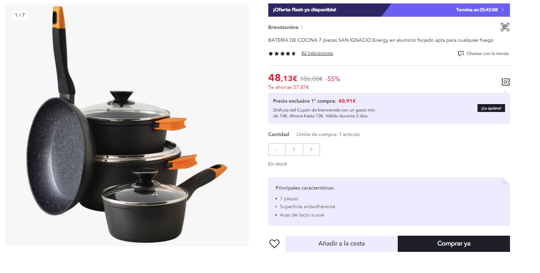 Chollo Miravia! Batería de cocina San Ignacio + 3 sartenes 49.99€ - Blog de  Chollos