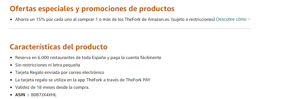15% descuento en Tarjeta Regalo TheFork