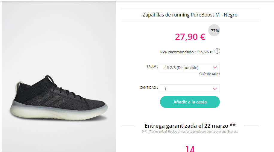 tallas zapatillas adidas