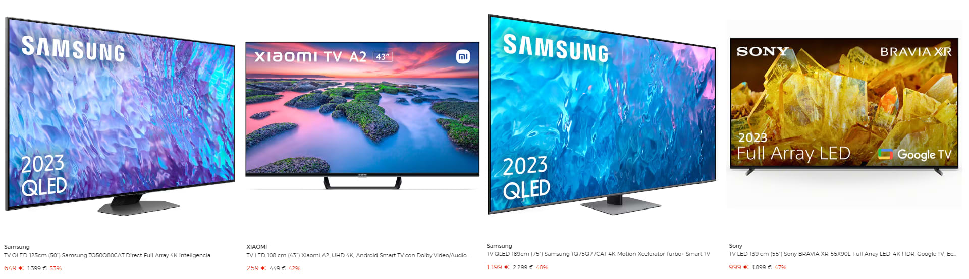 TV LED 108 cm (43) Xiaomi A2, UHD 4K, Android Smart TV con Dolby  Video/Audio DTS · XIAOMI · El Corte Inglés