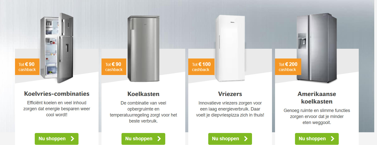 Tot €200 cashback op diverse huishoudelijke artikelen Aanbiedingen Enlarged image