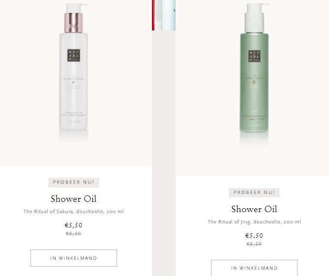 Rituals douche olie van €8,50 voor €5,50 Aanbiedingen Enlarged image