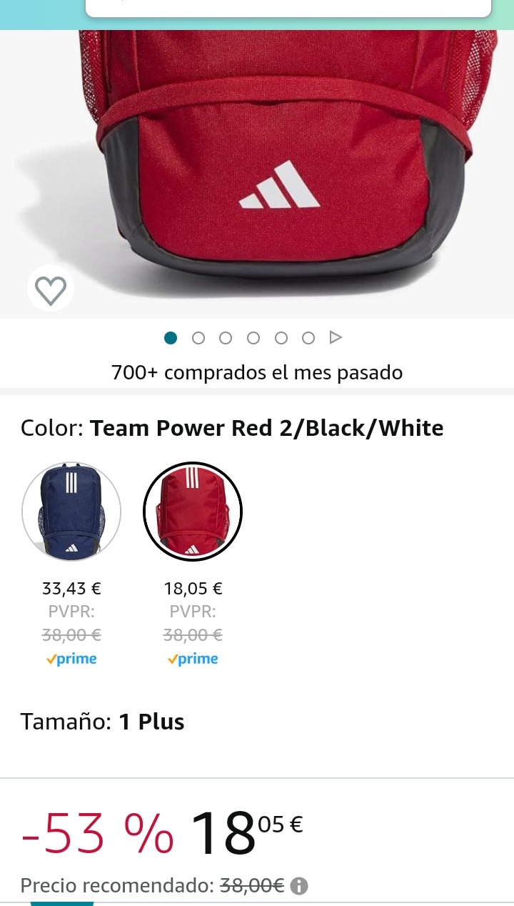 Bolsa de deporte grande Tiro 23 League - Rojo adidas