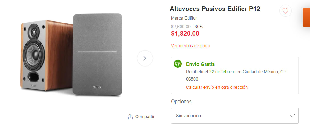 Altavoces Pasivos Edifier P12