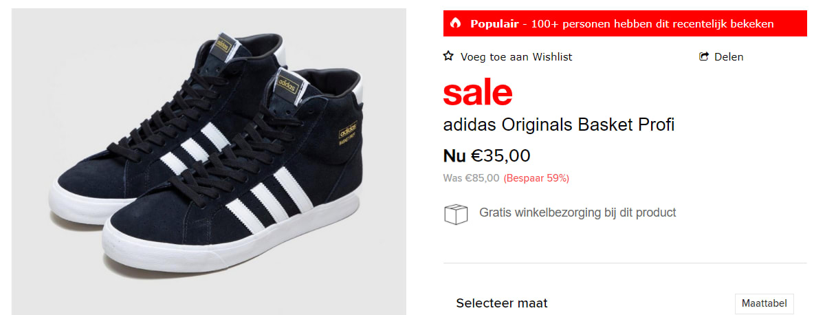 Adidas Originals BASKET PROFI - Sneakers voor €35 Aanbiedingen Enlarged image