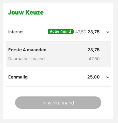 4 maanden 50% korting op je abonnement Aanbiedingen Enlarged image