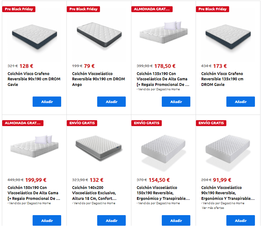 Colchón 90x190 Viscoelástico, Especial Cama Nido, Altura 15 Cm con Ofertas  en Carrefour