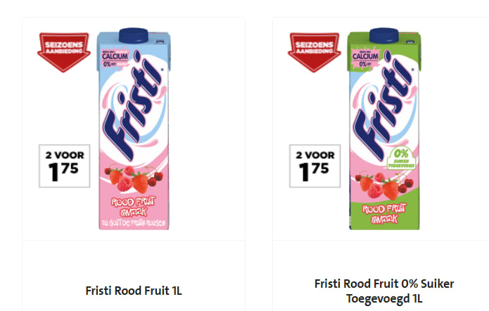 2 pakken chocomel of Fristi voor €1,75 Aanbiedingen Enlarged image