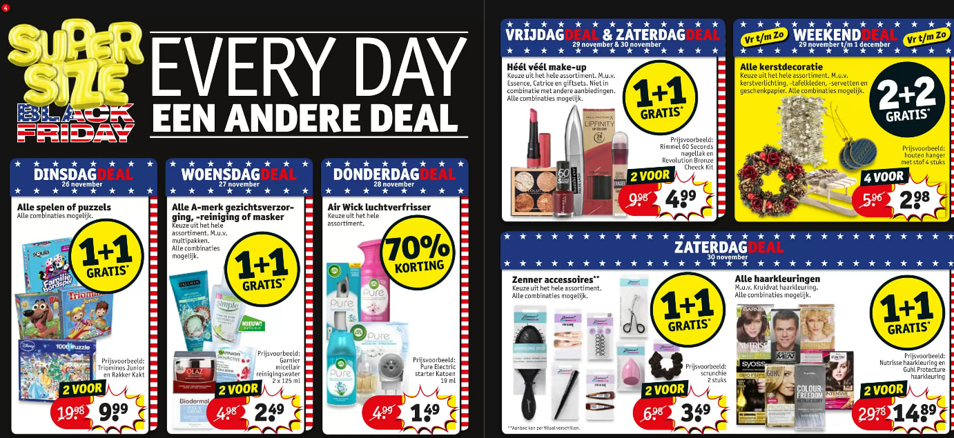 Elke dag een andere Black Friday deal bij Kruidvat Aanbiedingen Enlarged image
