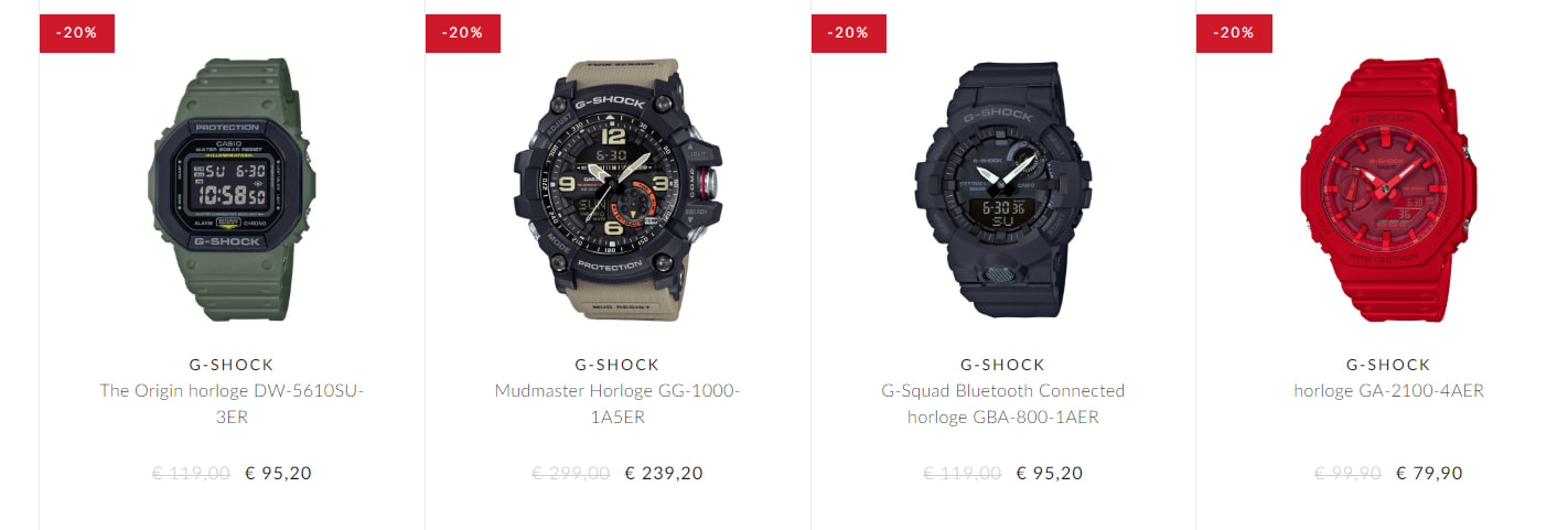 20% Korting op alle G-SHOCK Horloges Aanbiedingen Enlarged image
