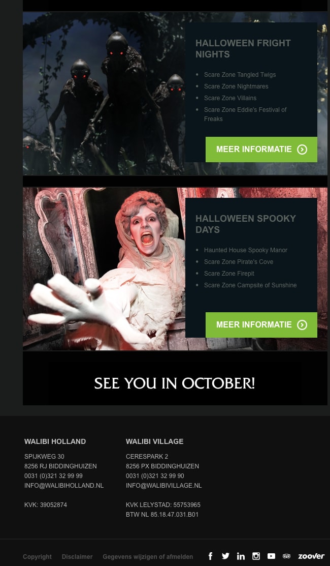 Walibi Fright Night Aanbieding: €13 Korting op je ticket Aanbiedingen Enlarged image