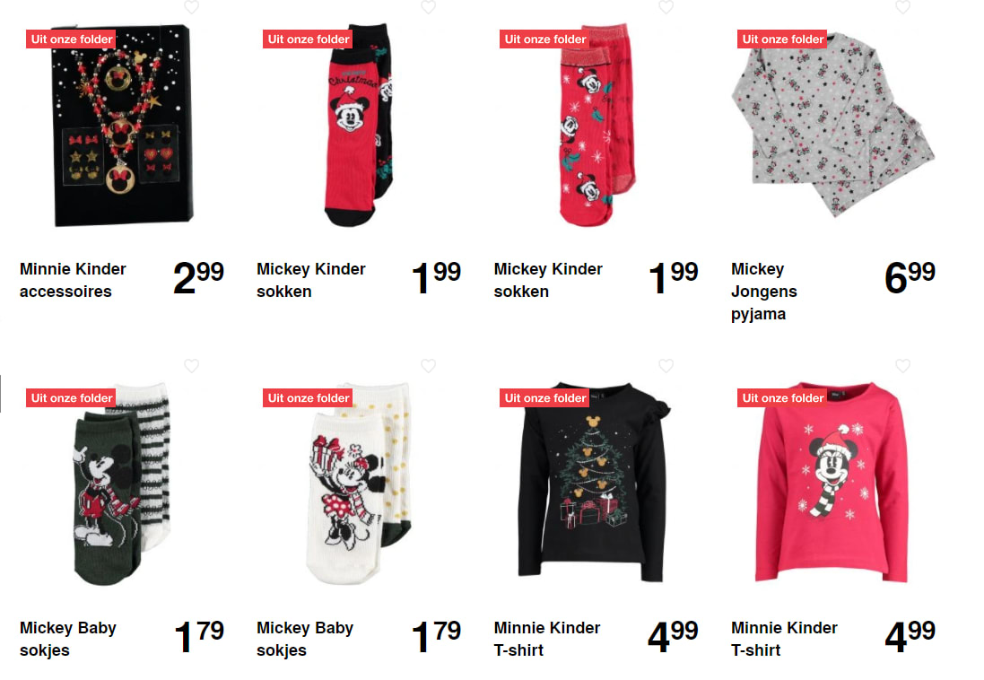 Nieuwe Mickey Mouse en Minnie Mouse collectie vanaf €0,99 Aanbiedingen Enlarged image