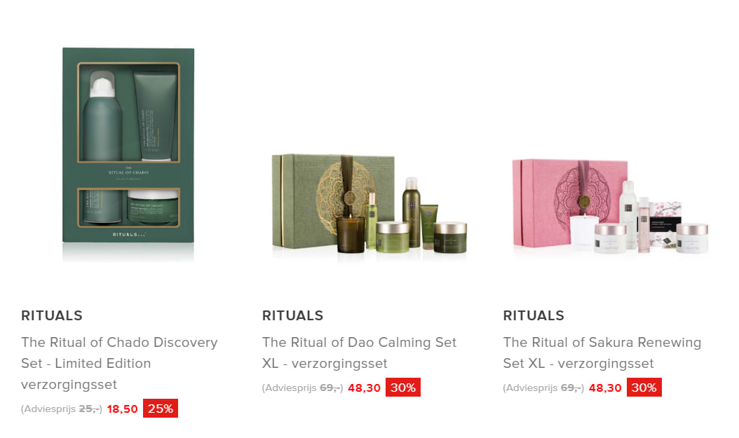 Tot 30% korting op Rituals geschenksets Aanbiedingen Enlarged image