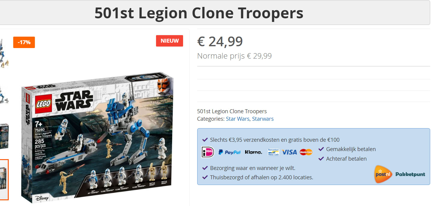 501st Legion Clone Troopers voor €24,99 Aanbiedingen Enlarged image