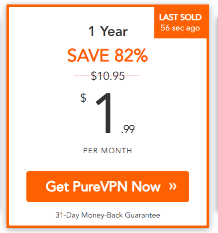 PureVPN Aanbieding | 1 jaar abonnement voor €10,60 Aanbiedingen Enlarged image