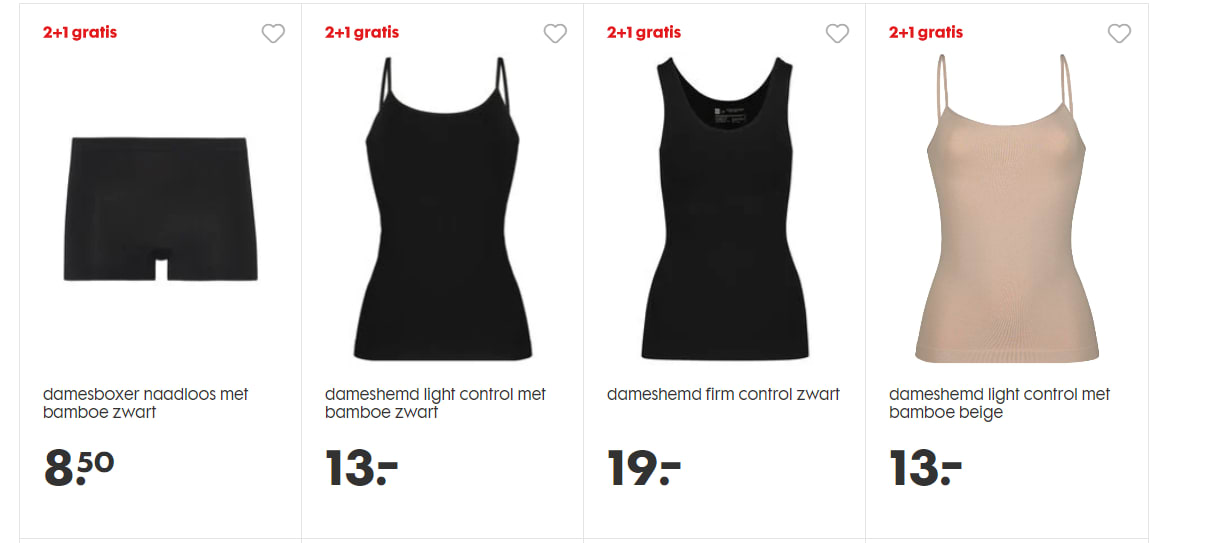 2+1 gratis op alle naadloos ondergoed Aanbiedingen Enlarged image
