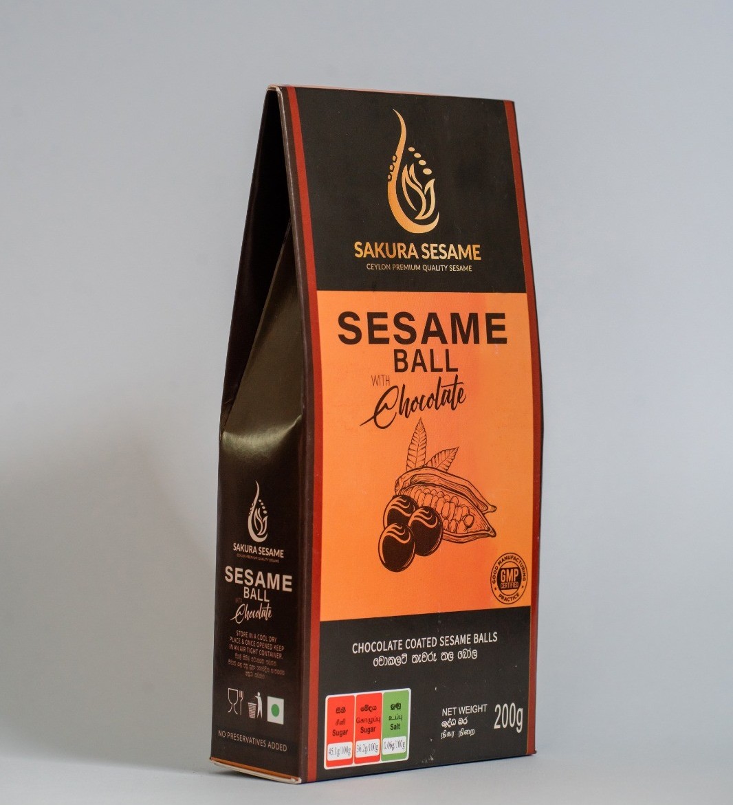Chocolate Coated Sesame Balls 200g | Sakura Sri Lankan Sweets 