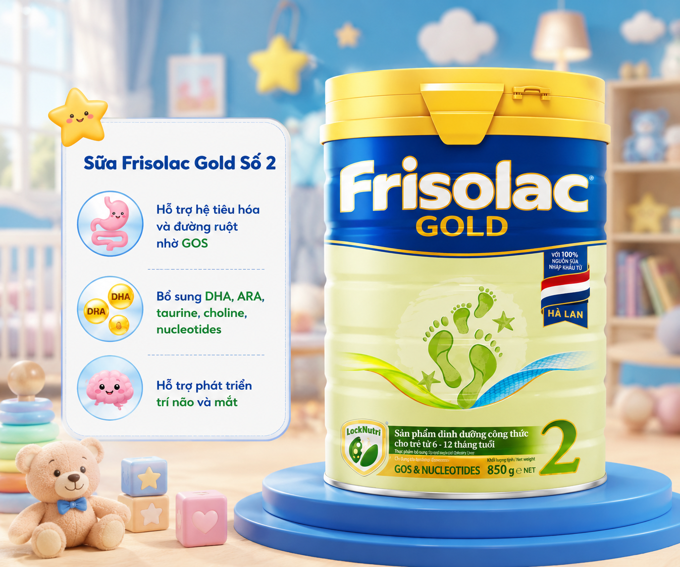 sua frisolac gold so 2 cho tre tu 6 12 thang