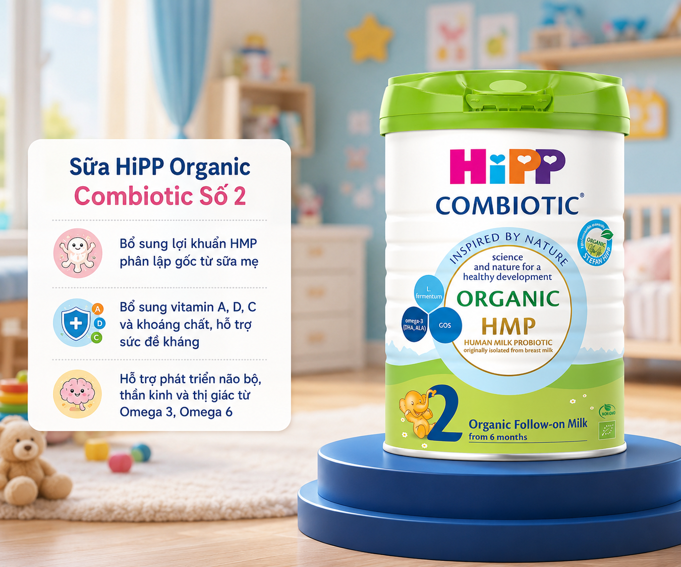 hipp organic combiotic so 2 cho tre 6 12 thang