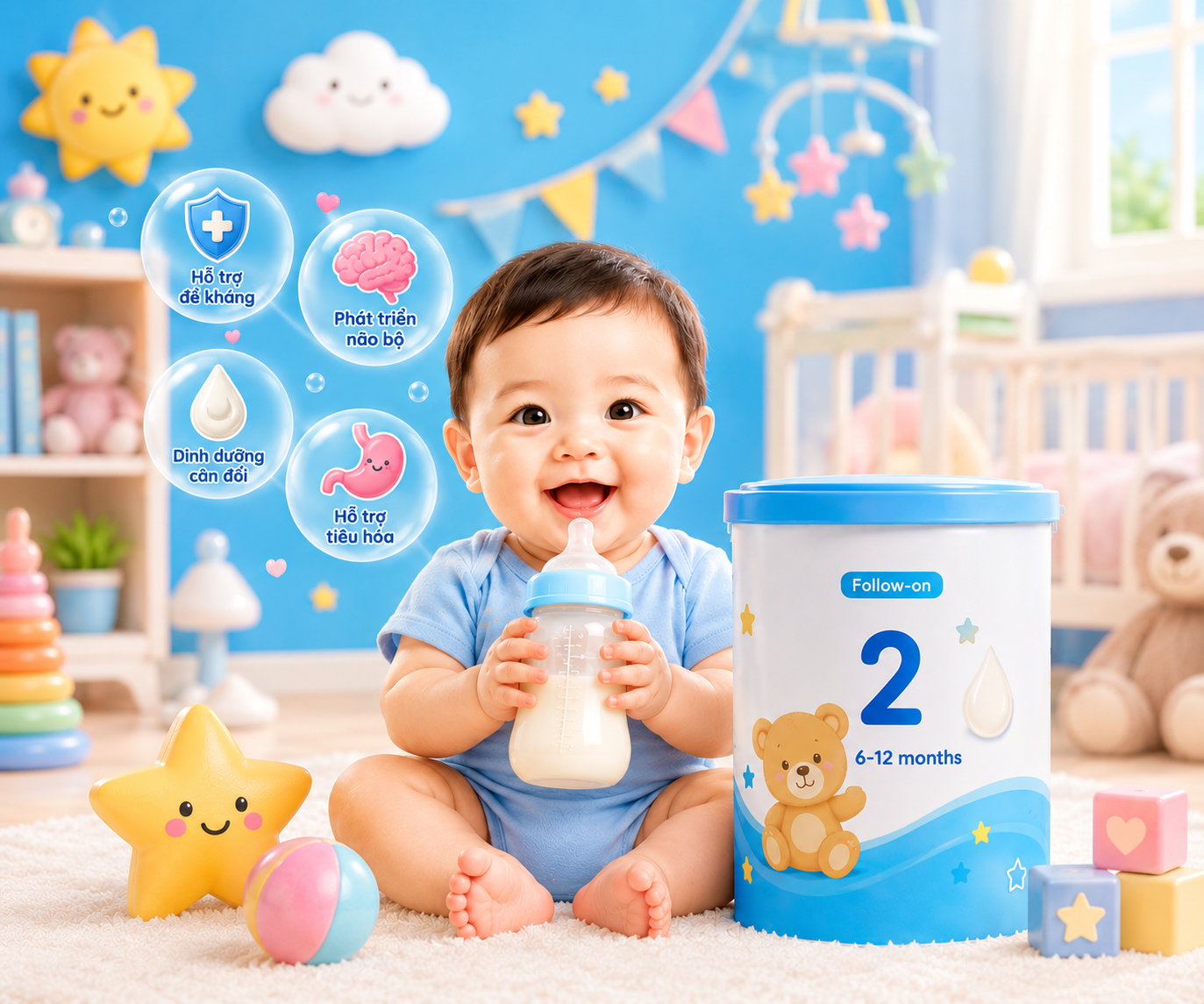 ĐIỂM DANH 10 LOẠI SỮA TỐT CHO TRẺ 6-12 THÁNG TUỔI ĐƯỢC ƯA CHUỘNG